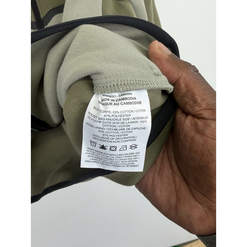 Nike Jacket Mens mediumGreen Tech Fleece Hooded Full Zip Pocket - Picture 5 of 9
